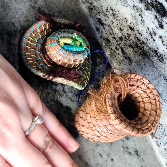 🌵Cute Boho Wicker Mini Hat and Basket - Picture 5 of 5